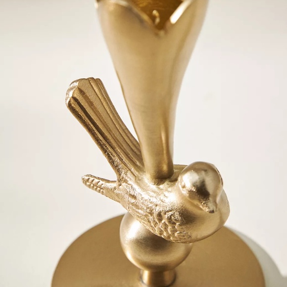 Anthropologie "Marizia Sparrow Candleholder in Bronze" - Picture 3 of 5